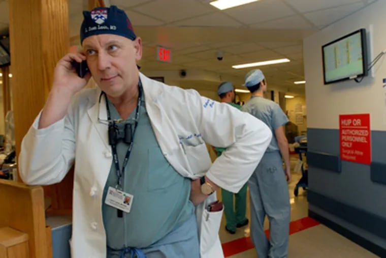 At HUP, Dr. Scott Levin is heading the new hand transplant program. (April Saul / Staff Photographer)