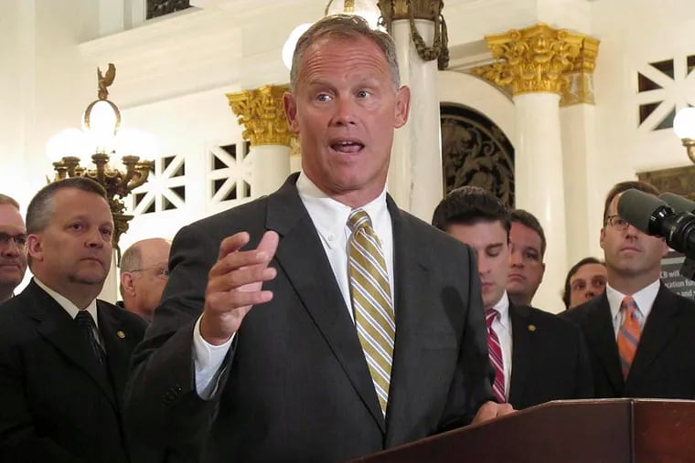 House Speaker Mike Turzai had staffers drive him to and from events between Harrisburg and his district. (AP, File)