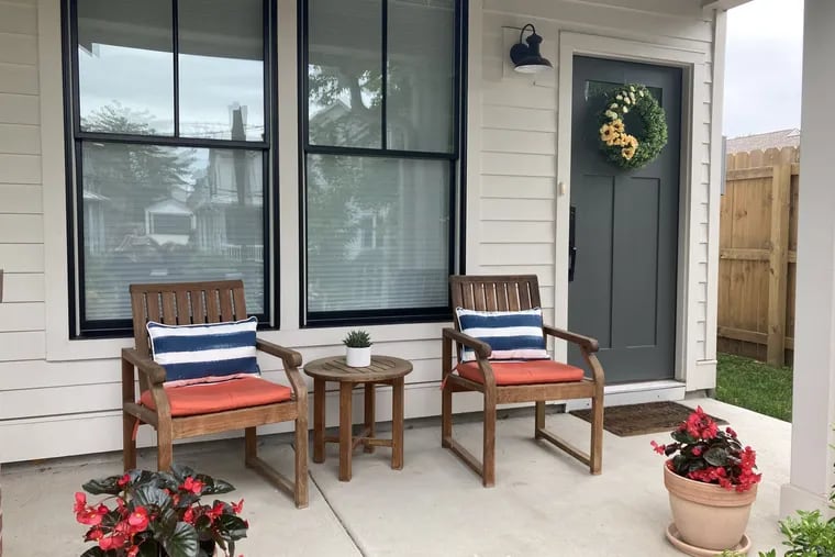 The front porch of Jennifer Trueblood's home. Trueblood is a cognitive scientist at Vanderbilt University who studies the impact of contextual factors on human judgment and decision-making.