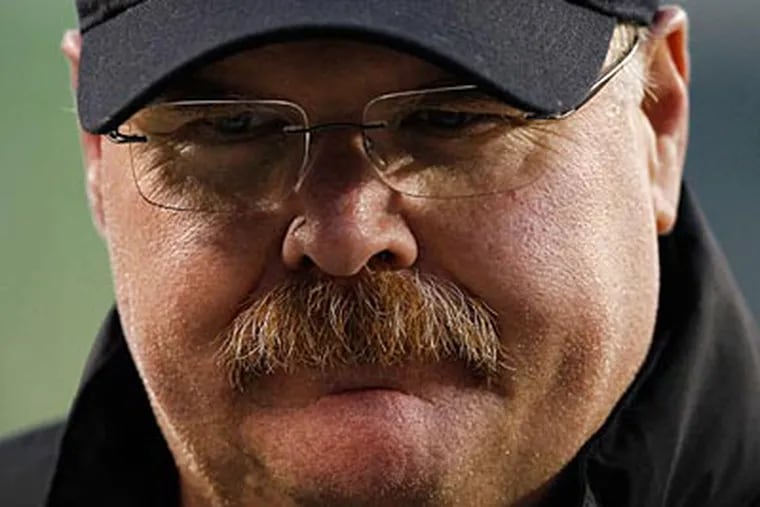 Andy Reid is the winningest coach in Eagles history, including six division championships. (Ron Cortes/Staff Photographer)