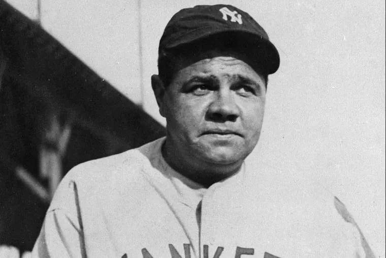 Babe Ruth is seen in an undated photo.