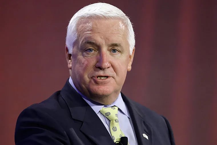 Gov. Corbett said Tuesday that he would support legislation banning discrimination based on sexual orientation in employment, housing, and public accommodations. (AP File Photo/Matt Rourke)