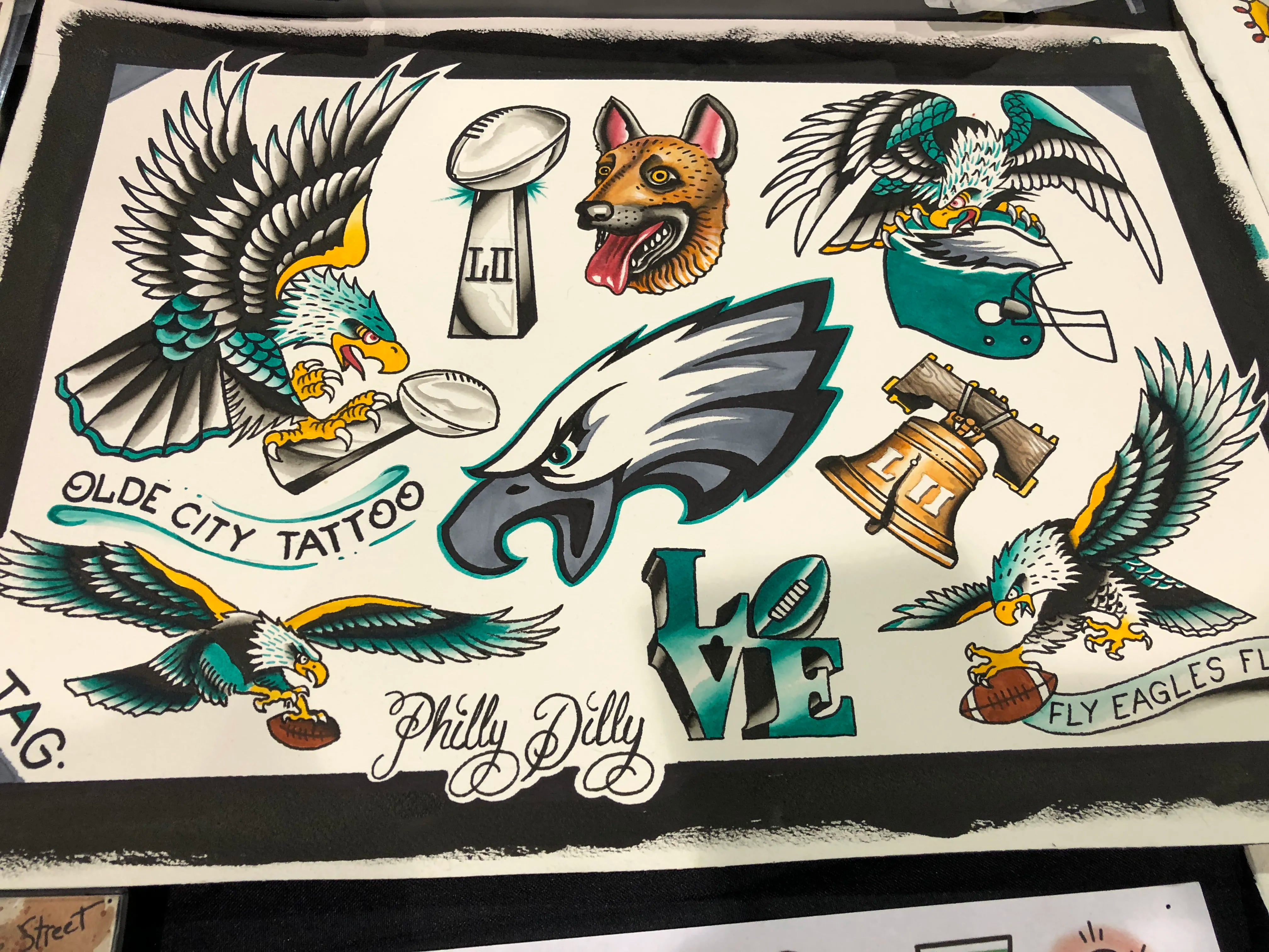 50 Philadelphia Eagles Tattoo Stock Photos, High-Res Pictures, and