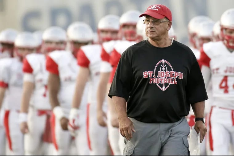 Veteran coach Paul Sacco and St. Joseph are seeking their ninth state title in the last 10 years in Friday night's Non-Public 2 final vs. Holy Spirit.