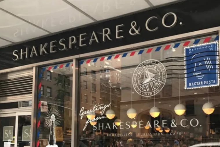 Exterior of Shakespeare &amp; Co. on Lexington Avenue in Manhattan. The company announced plans to open a branch of the bookstore/cafe/publisher in Rittenhouse Square in summer 2018.