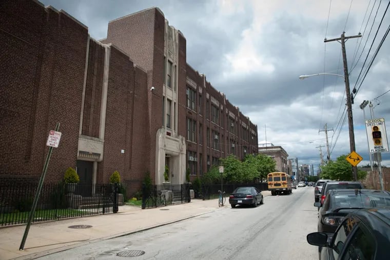 The George Washington Public School in South Philadelphia, which recently was renamed the Vare-Washington school. This spring, it received local historic designation.
