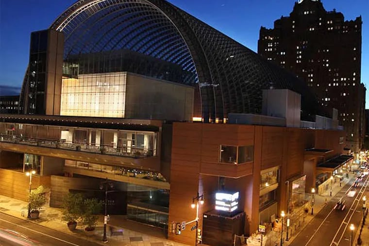The Kimmel Center at night. The rise of the arts in Philadelphia is credited with a larger city revival, but costs are growing and philanthropy and ticket sales aren't keeping pace. (Michael Bryant/Staff Photographer)