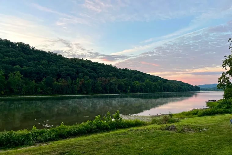 Sunset on the Susquehanna River from Riverside Acres Campground in Towanda, Bradford County on Aug. 14