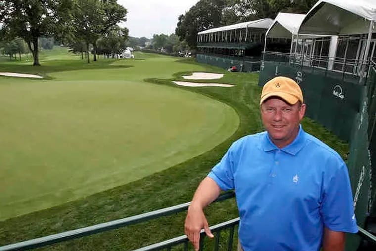 Aronimink superintendent John Gosselin has the course ready for the AT & T National.
