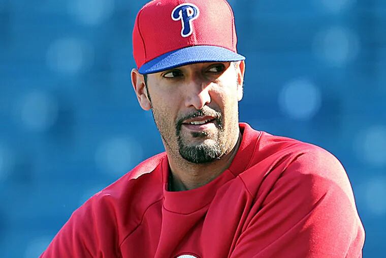Phillies relief pitcher Mike Adams. (Yong Kim/Staff Photographer)