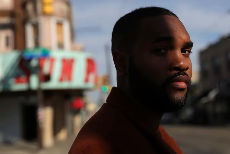Branford Jones poses for a portrait at the corner of Germantown Ave. & Lehigh Ave. in Philadelphia on Wednesday, Jan. 12, 2022. Jones is behind the Philly-based social media platform, They Have The Range, which has 712,000 followers on Instagram and highlights new R&B musicians.