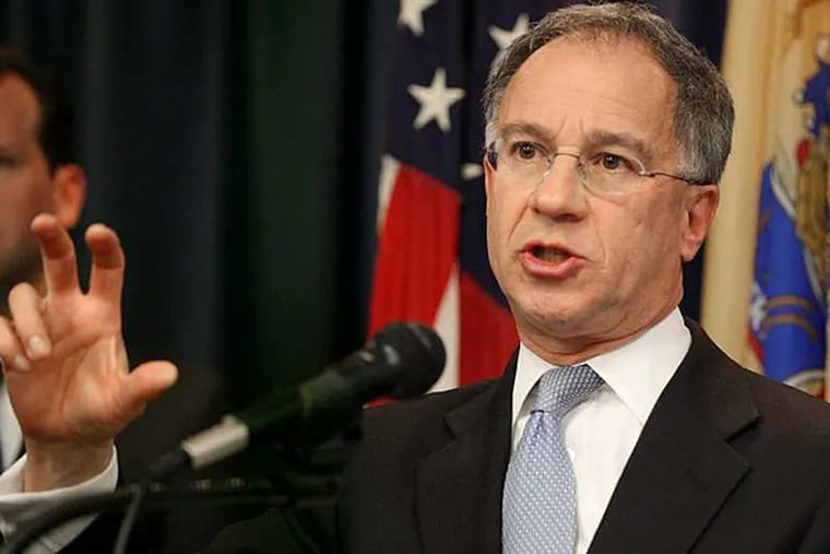 Paul Fishman, U.S. attorney for N.J., announced charges against three former Christie allies.   (KEVIN. R. WEXLER / The Record)