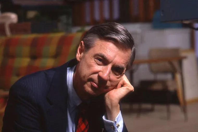 This image released by Focus Features shows Fred Rogers on the set of his show "Mr. Rogers Neighborhood" from the film,"Won't You Be My Neighbor."