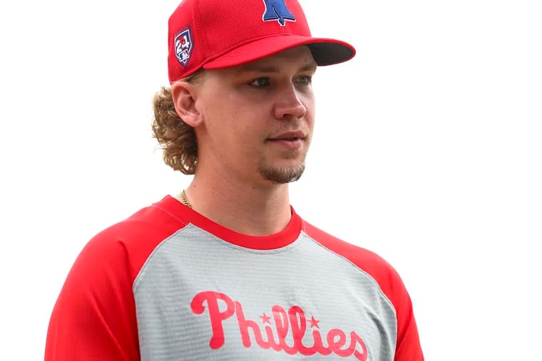 Nick Podkul is in Phillies camp in Clearwater, Fla., six months after taking a pitch to the face.