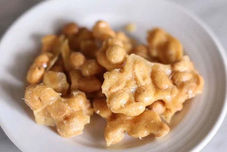 Peanut brittle from Fond, which also will be sold at Belle Cakery.