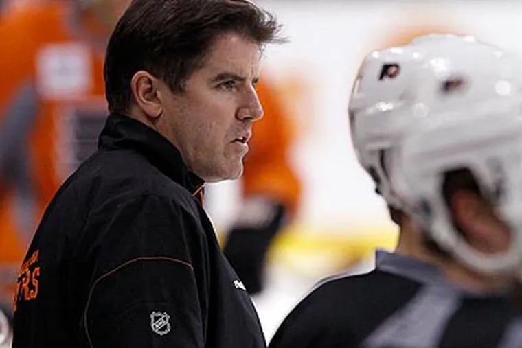 "We're capable of giving more than we gave," Peter Laviolette said of Wednesday's effort. (Yong Kim/Staff Photographer)