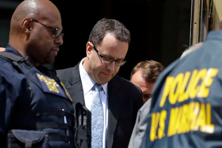 Fallout from a guilty plea by former pitchman Jared Fogle (center) to child-pornography charges is among the problems Joseph Tripodi will face as Subway's chief marketing officer.