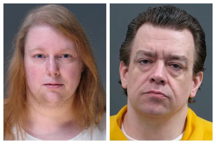 FILE - This combination of undated file photos provided Friday, March 29, 2019, by the Bucks County District Attorney's Office shows Sara Packer, left, and Jacob Sullivan. Child welfare agencies in Pennsylvania missed one "red flag" after another in the case of a teenager who endured years of physical, mental and sexual abuse before her 2016 rape and murder, according to a report released Monday, April 2. (Bucks County District Attorney's Office via AP)