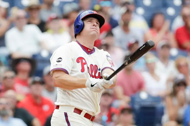 Jay Bruce was placed on the injured list Wednesday afternoon.