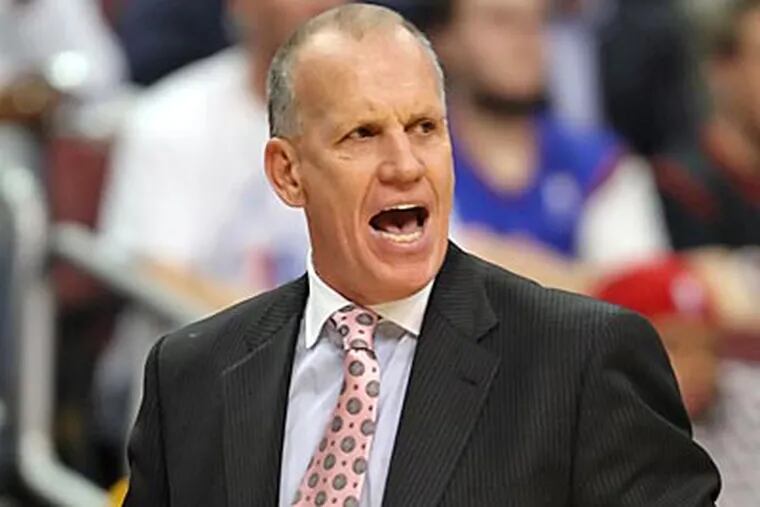 Doug Collins and the Sixers are 41-39 on the season heading into their final two games. (Steven M. Falk/Staff file photo)