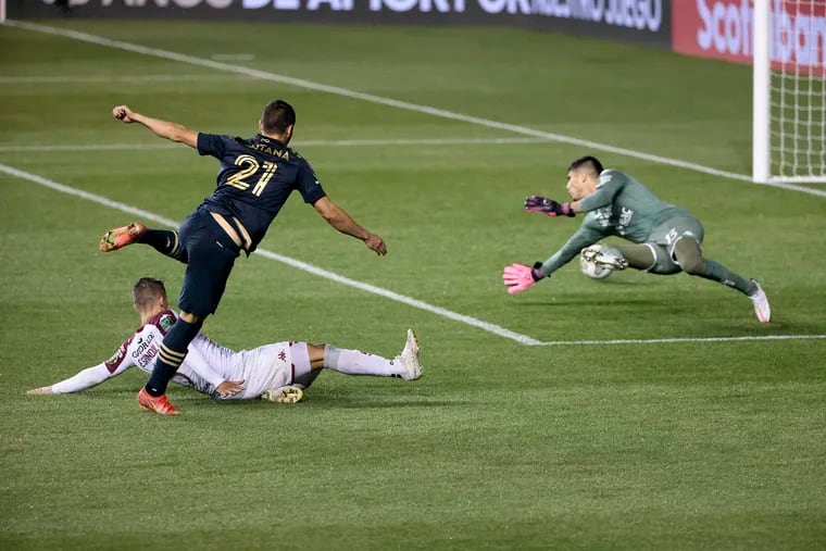 Though Anthony Fontana (21) started three of the Union’s four Champions League games, he has started just two of five regular-season games so far.