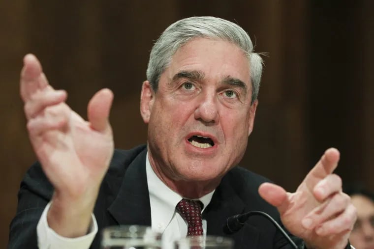 Robert Mueller testifying on Capitol Hill in 2010, when he was still FBI director.