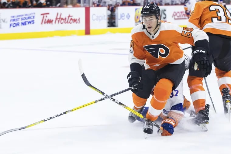 Sam Morin has had a solid preseason and deserves a roster spot with the Flyers.