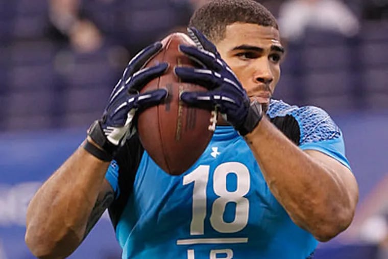 Mychal Kendricks is the first of the Eagles' draft picks to have signed a contract with the team. (Dave Martin/AP file photo)
