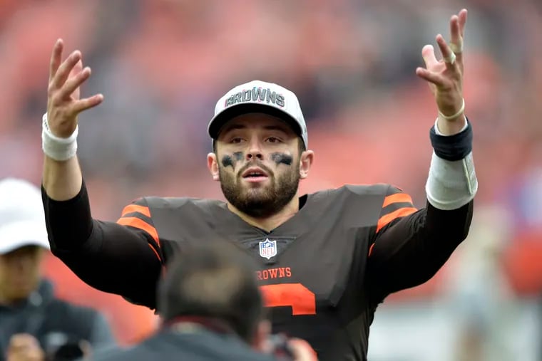 Cleveland Browns quarterback Baker Mayfield, last year's No. 1 overall draft choice, had one of the highest AIQ scores yet.