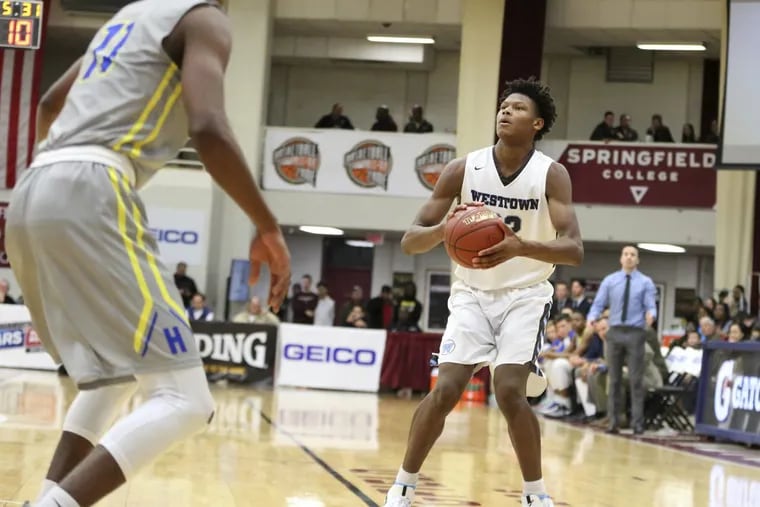 Westtown’s Cameron Reddish (22) prepares to take a jump shot in last year’s Spalding Hoophall Classic.