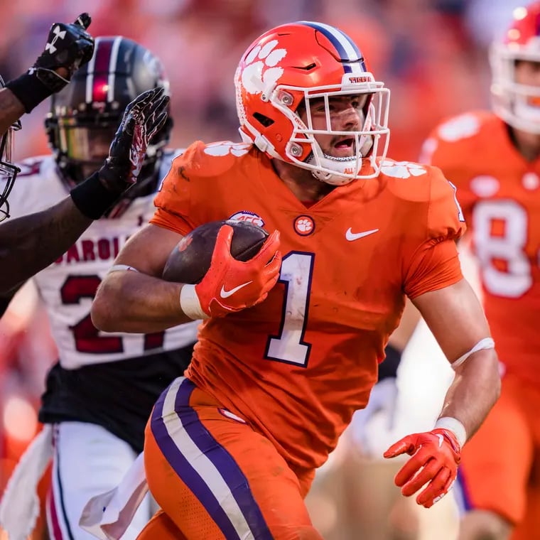 The Eagles took Clemson RB Will Shipley in the fourth round, one of five offensive players taken by the Birds on the final day of the 2024 NFL Draft. 
