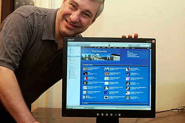 Vincent Evangelisti, 53, of West Philadelphia, is taking advantage of Yale's noncredit courses online. More universities, including several in the region, are offering full, free courses.