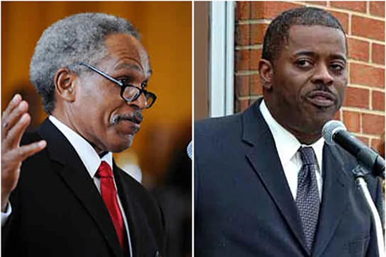 Former Mayor John F. Street (left), chairman of the Philadelphia Housing Authority. At right, Carl R. Greene, the agency's executive director, facing misconduct allegations. (File photos)