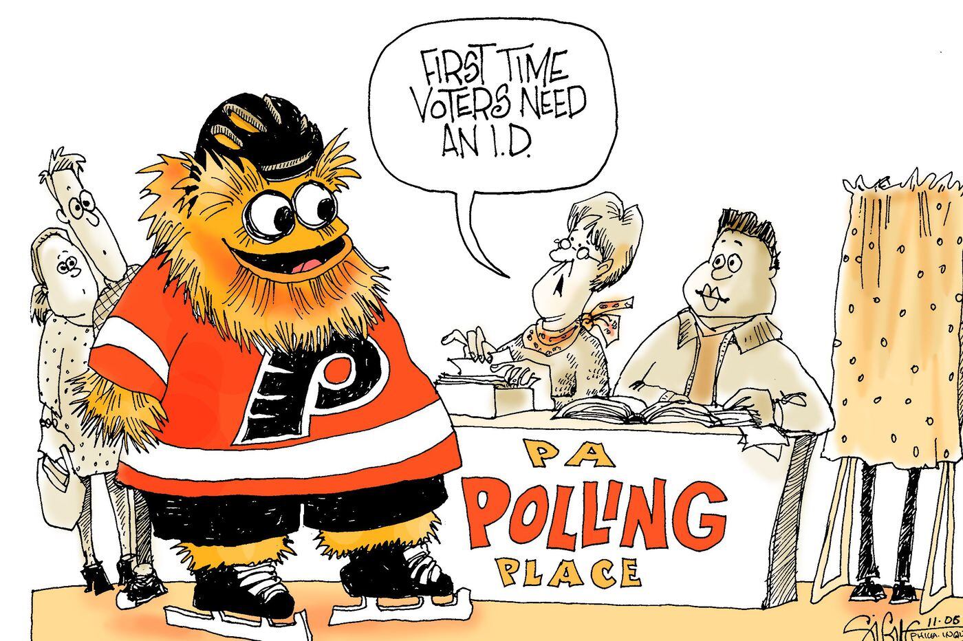 Write-in votes for Gritty are in across Philly, burbs