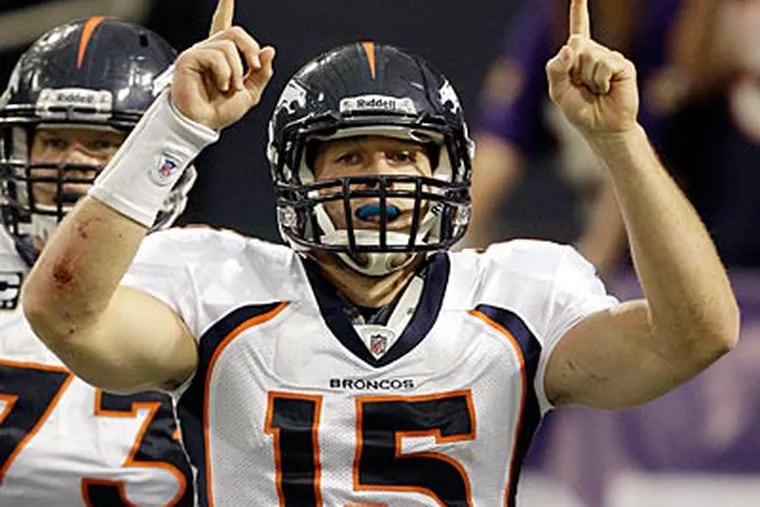 The Broncos are 6-1 since Tim Tebow took over for Kyle Orton at quarterback. (Morry Gash/AP)
