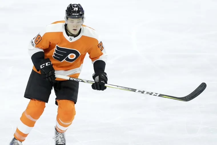 Flyers left wing prospect  Matthew Strome has made strides in his skating ability since being drafted in 2017.