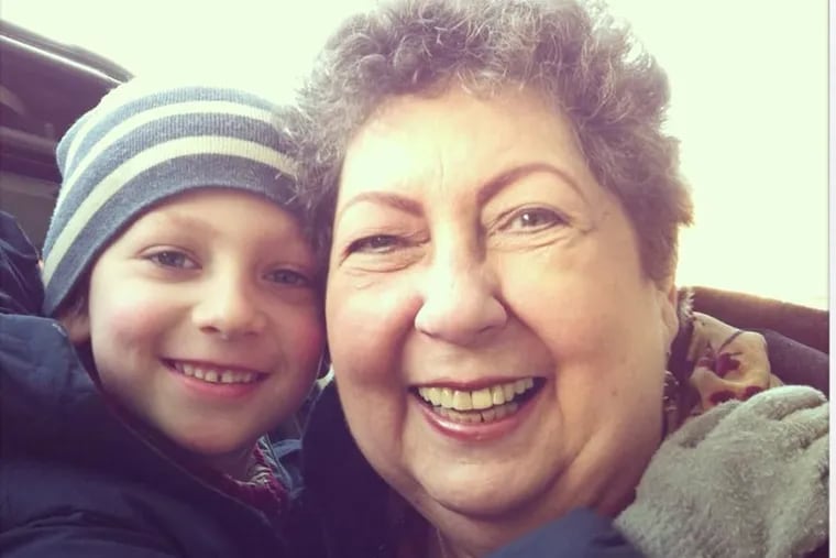 Mrs. Horowitz, with her grandson Miller in 2013, loved to laugh.