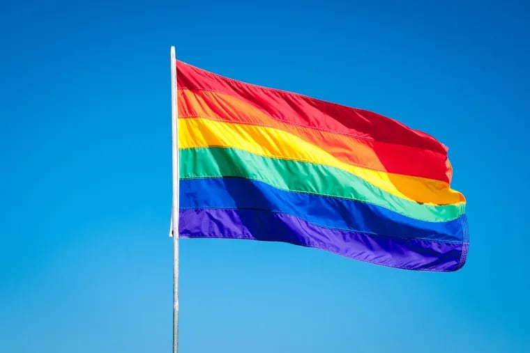 The Gay Pride flag.