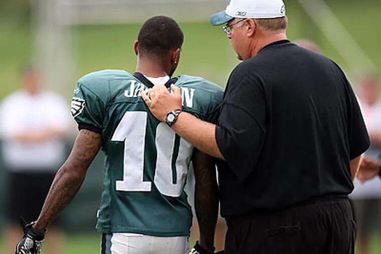 As of Tuesday, the Eagles and DeSean Jackson's agent had not begun contract negotiations. (Steven M. Falk/Staff file photo)