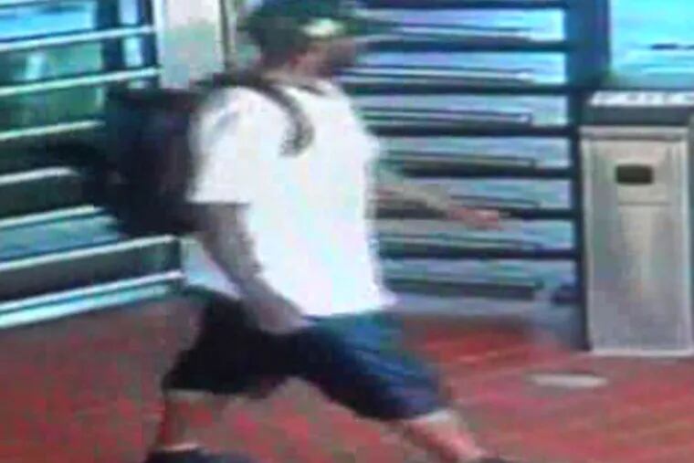 A SEPTA video from the Margaret-Orthodox station in Frankford shows the suspect in the attack.