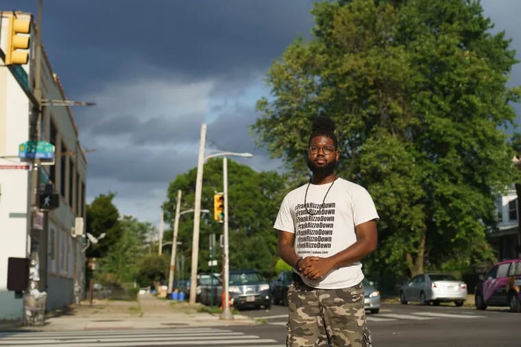 Anthony Smith, at 52nd and Cedar Streets in West Philadelphia, in July 2020.