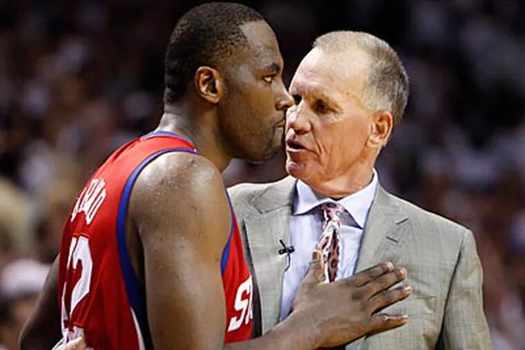 "I told him I loved him and that I was so proud of him," Doug Collins said about Elton Brand. (David Maialetti/Staff Photographer)