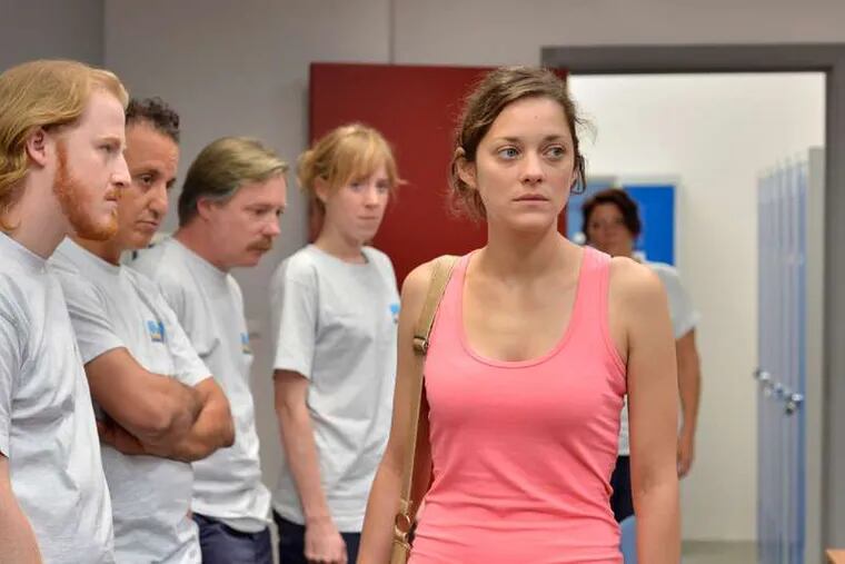 Marion Cotillard (right) is an employee hanging by the thinnest of threads in &quot;Two Days, One Night.&quot;