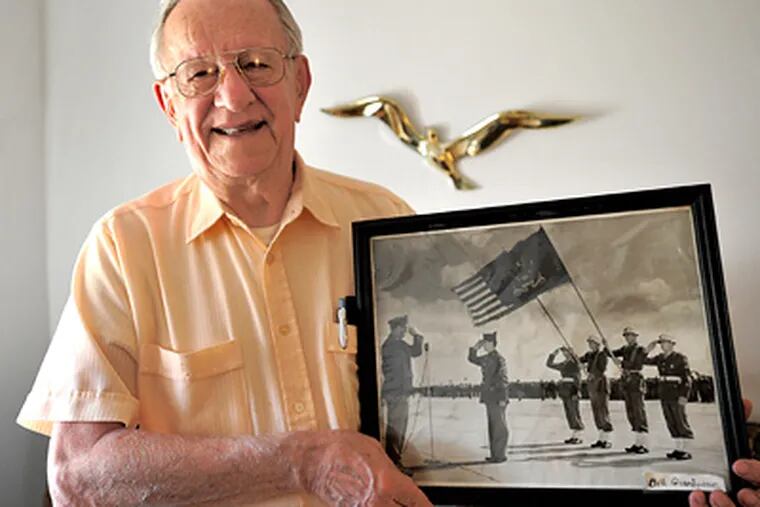 World War II veteran Bill Giambrone of Norristown escaped his B-24 before it crashed; eight other crewmen did not. (Sharon Gekoski-Kimmel / Staff Photographer)