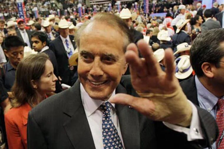 Fomer Kansas senator and presidential candidate, Bob Dole, walks on the floor of at the Republican National Convention in St. Paul, Minn., Wednesday, Sept. 3, 2008. (AP Photo/Jae C. Hong)