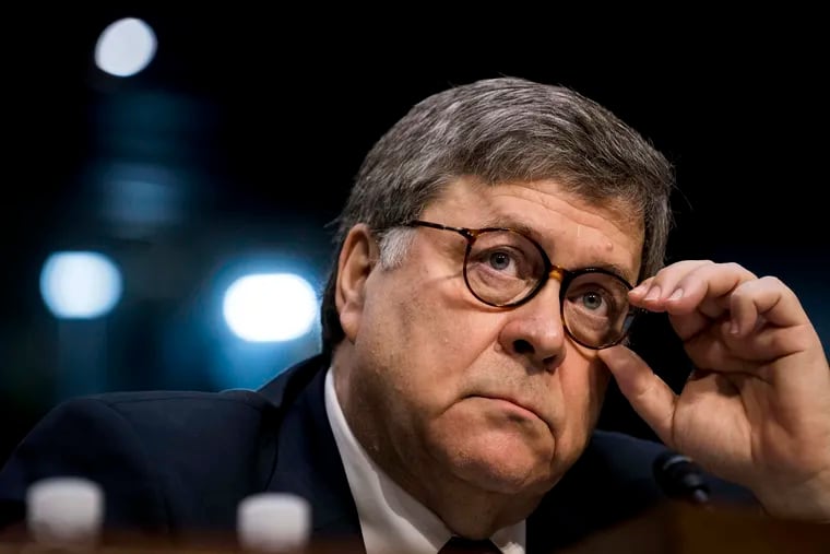 Attorney General nominee William Barr appears before the Senate Judiciary Committee for his confirmation hearing on Capitol Hill in Washington on Jan. 15, 2019.