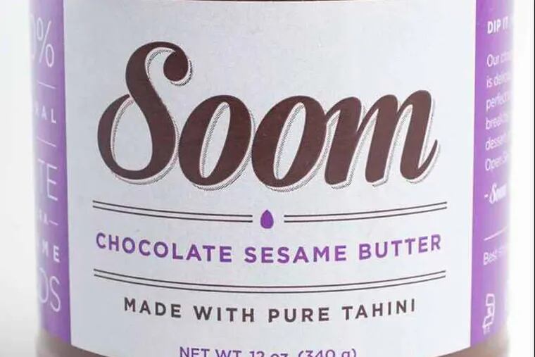Soom chocolate sesame butter photographed in the studio, ( DAVID M WARREN / Staff Photographer )