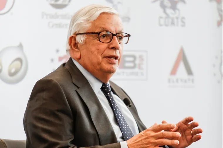 David Stern the 76ers Sports Science Summit on Wednesday.