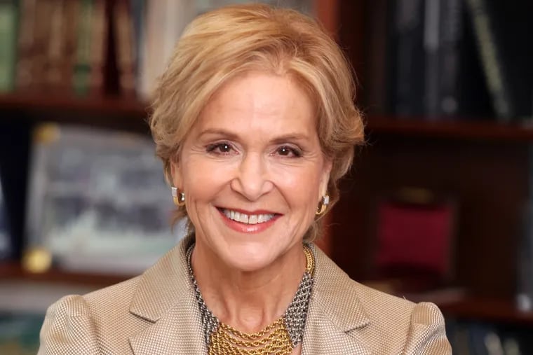 Judith Rodin, former president of the University of Pennsylvania and corporate director,  in 2023. She is now an adviser to Bellwether District, a 1,300-acre redevelopment south of Penn's West Philly campus.