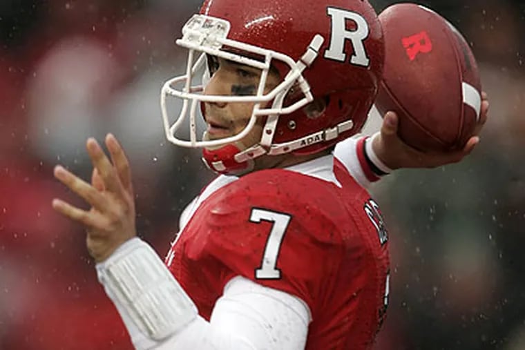 "This year, I'm a lot more comfortable," Rutgers quarterback Tom Savage says. (Rich Schultz/AP)